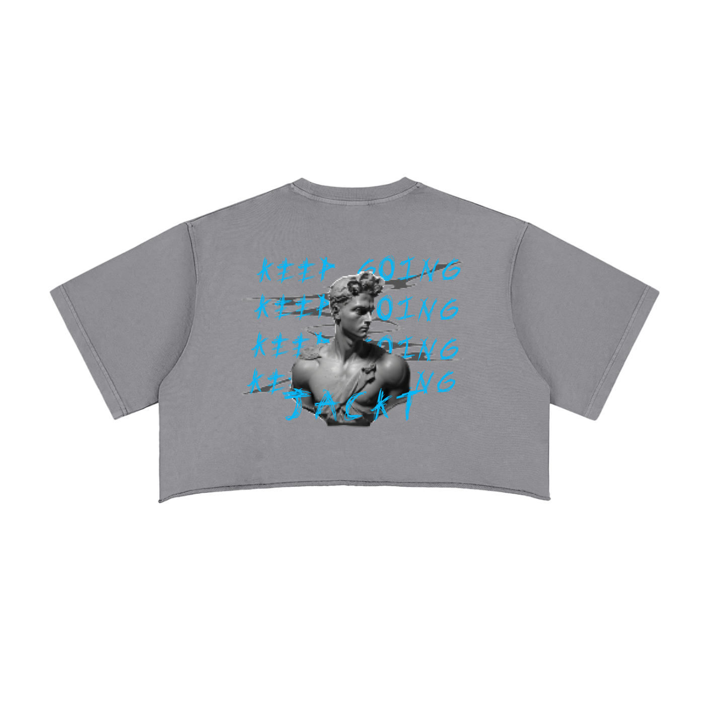 JACKT KEEP GOING Crop Top (BLUE)